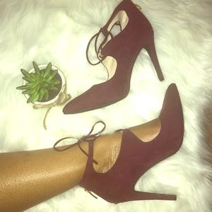 Marc Fisher Suede Lace Up Pumps